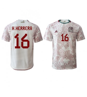Mexico Hector Herrera #16 Replika Udebanetrøje VM 2022 Kortærmet
